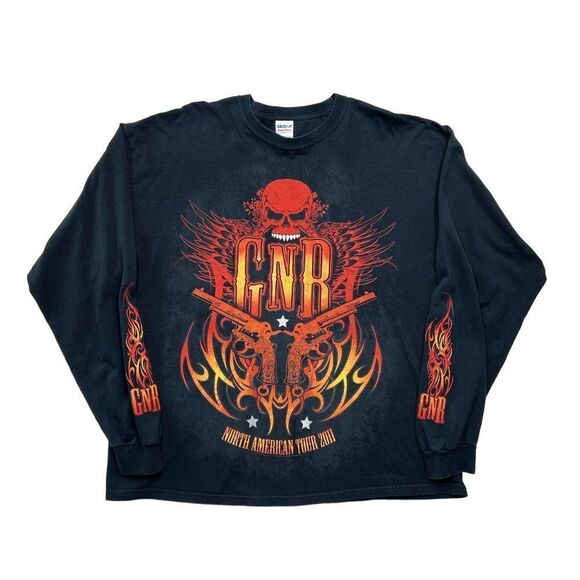 Guns N' Roses Men's North‎ American Tour 2011 Long Sleeve Shirt - Picture 1 of 8